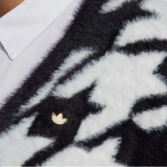 Adidas Oversized Black & White Checkered Vest, Small, NWOT - Picture 4 of 8